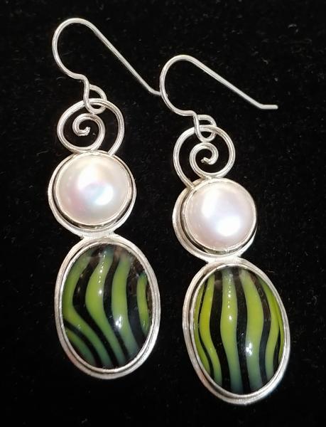 Sterling, Vintage Glass & Pearl