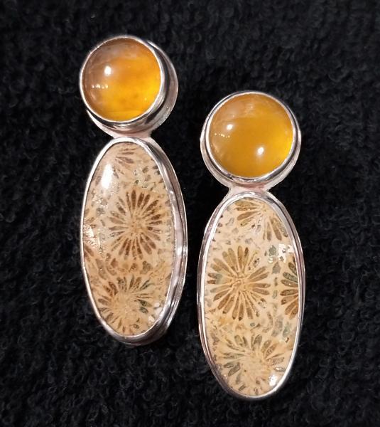 Fossil Coral & Yellow Opal