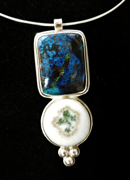 Chrysocolla & Tree Agate Pendant picture