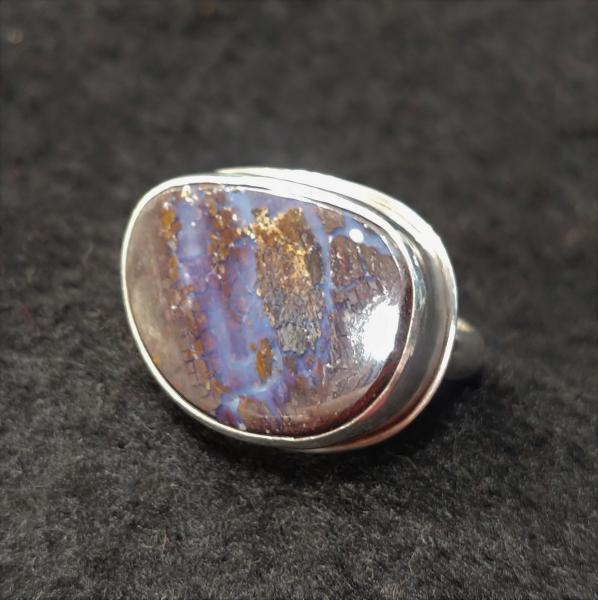 Boulder Opal Silver Ring picture