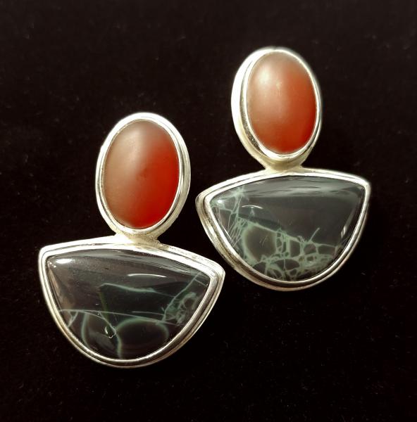 Spiderweb Obsidian & Carnelian