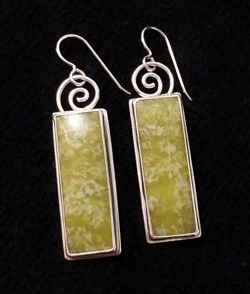Jade Spiral Dangles