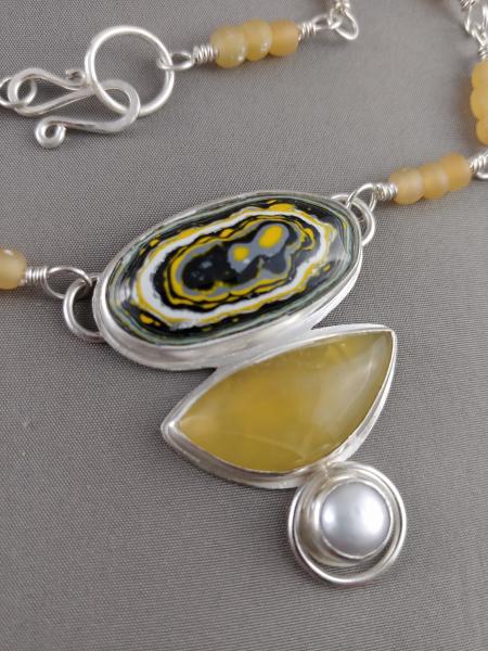 Fordite & Yellow Opal