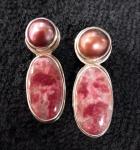 Thulite & Pearls