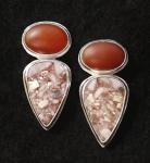 Brecciated Jasper & Matte Carnelian