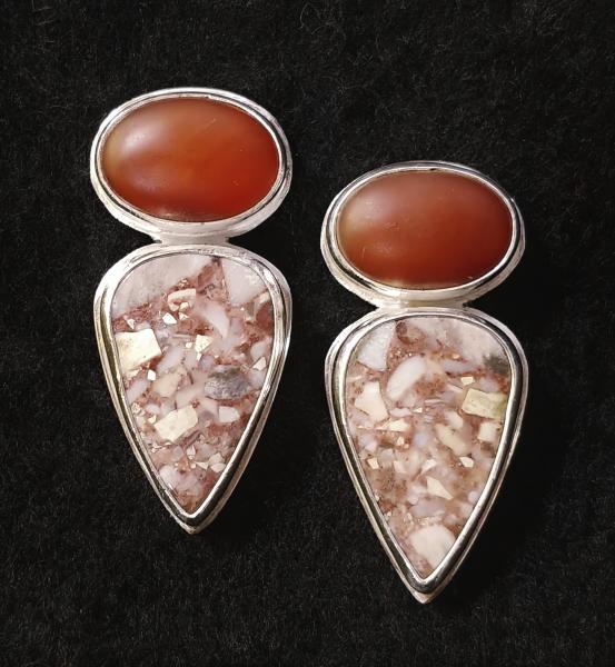 Brecciated Jasper & Matte Carnelian