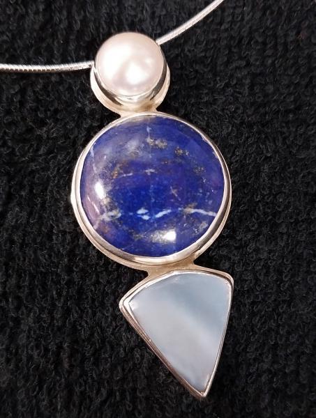 Lapis, Blue Opal & Pearl