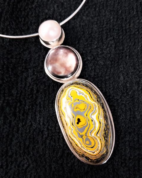 Fordite & Black Mother-of-Pearl
