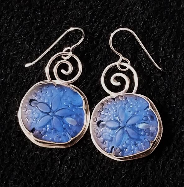 Cast Glass Sand Dollar Dangles