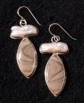 Imperial Jasper & Baroque Pearl Dangles