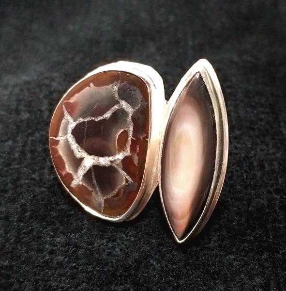 Duet Series: Septarian & Black Mother-of-Pearl