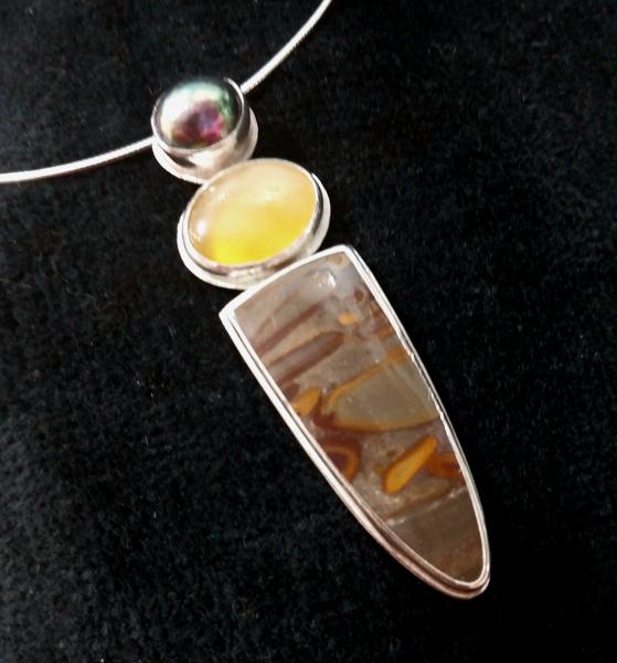 Peanut Jasper & Yellow Opal