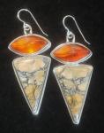 Maligano Jasper & Amber Dangles