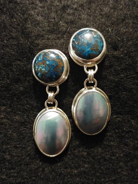 Chrysocolla & Mabe Pearl