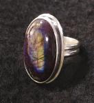 Labradorite Long Oval Ring