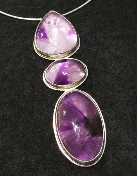 Chevron Amethyst Pendant picture