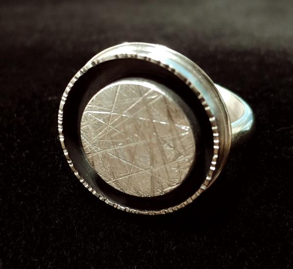 Hollow Silver Shadow Box Ring