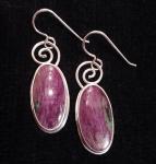 Ruby in Zoisite Dangles