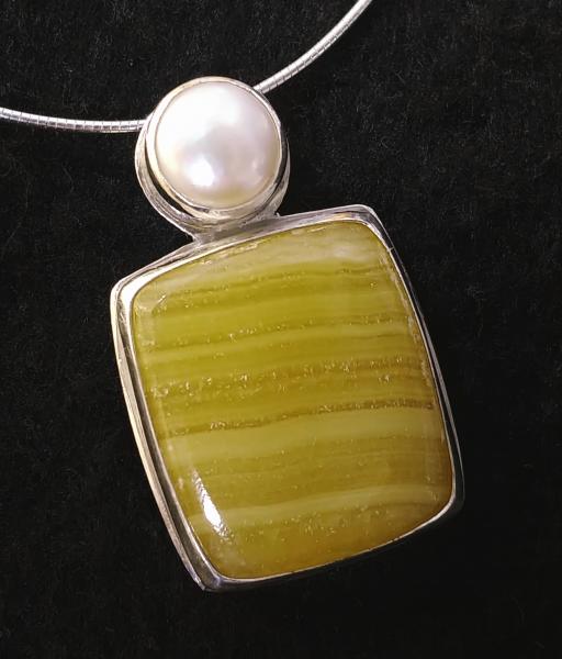 Yellow Rhodochrosite Pendant