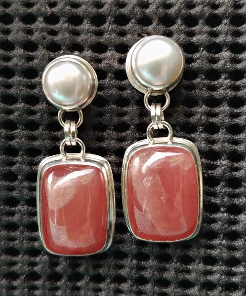 Rhodochrosite & Pearls