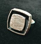 Hollow Silver Shadow Box Ring - Square