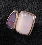 Duets: Blue Chalcedony & Opal Doublet