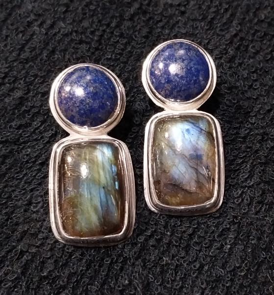 Lapis & Labradorite Earrings