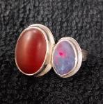 Duets: Carnelian & Opal Doublet