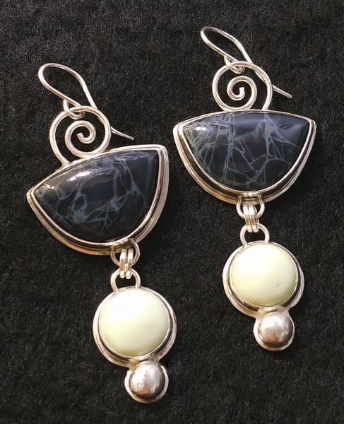 Spiderweb Obsidian & Lemon Chrysoprase