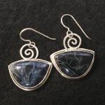 Spiderweb Obsidian Dangles