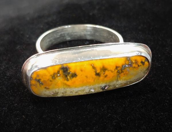 Bumblebee Jasper Bar Ring