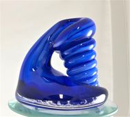 Large Royal Blue Glass Pen Holder picture