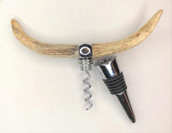 Antler "Longhorn" Combination Bottle Stopper/Corkscrew picture