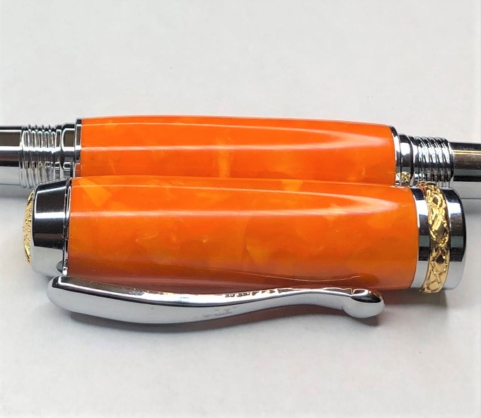 Orange Crush Fountain Pen or RollerBall Pen picture