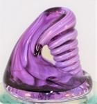 Purple Glass Pen Holder