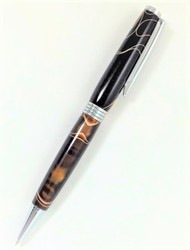 Brown with White Lamar Pen picture