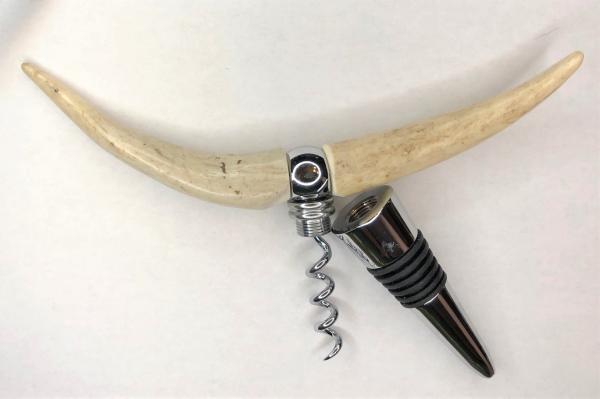 Antler "Longhorn" Combination Bottle Stopper/Corkscrew picture