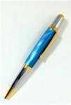 Aqua Blue Pearl Carlyle Pen