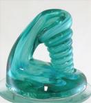 Green Glass Pen Holder