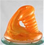 Large Orange Glass Pen Holder