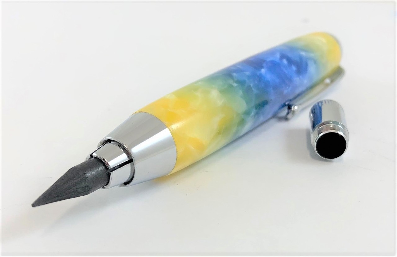 Blue and Yellow Sketch Pencil picture