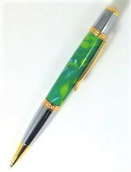 Aqua Blue and Lime Carlyle Pen picture