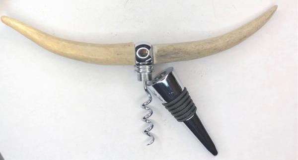 Antler "Longhorn" Combination Bottle Stopper/Corkscrew picture