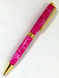 Pink with White Lamar Pen
