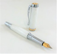 White Crush Fountain Pen or RollerBall picture