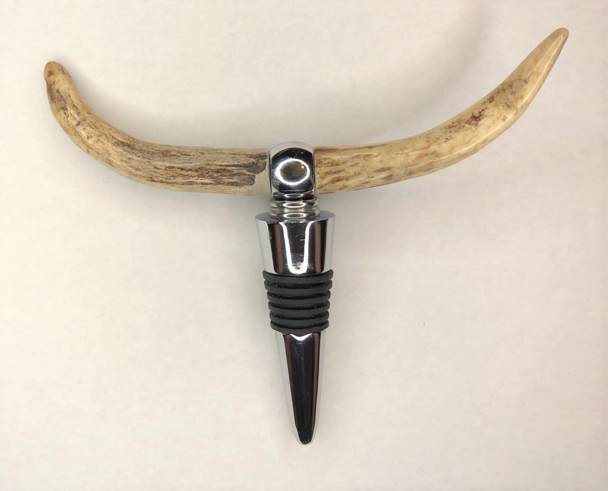 Antler "Longhorn" Combination Bottle Stopper/Corkscrew picture
