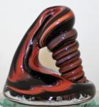 Cherry Red and Black Pen Holder