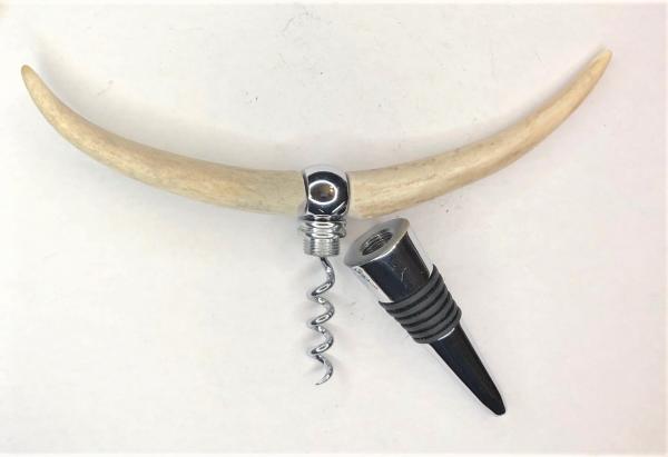 Antler "Longhorn" Combination Bottle Stopper/Corkscrew picture