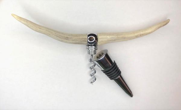 Antler "Longhorn" Combination Bottle Stopper/Corkscrew picture