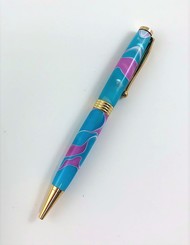 Pink and Aqua Lamar Pen picture